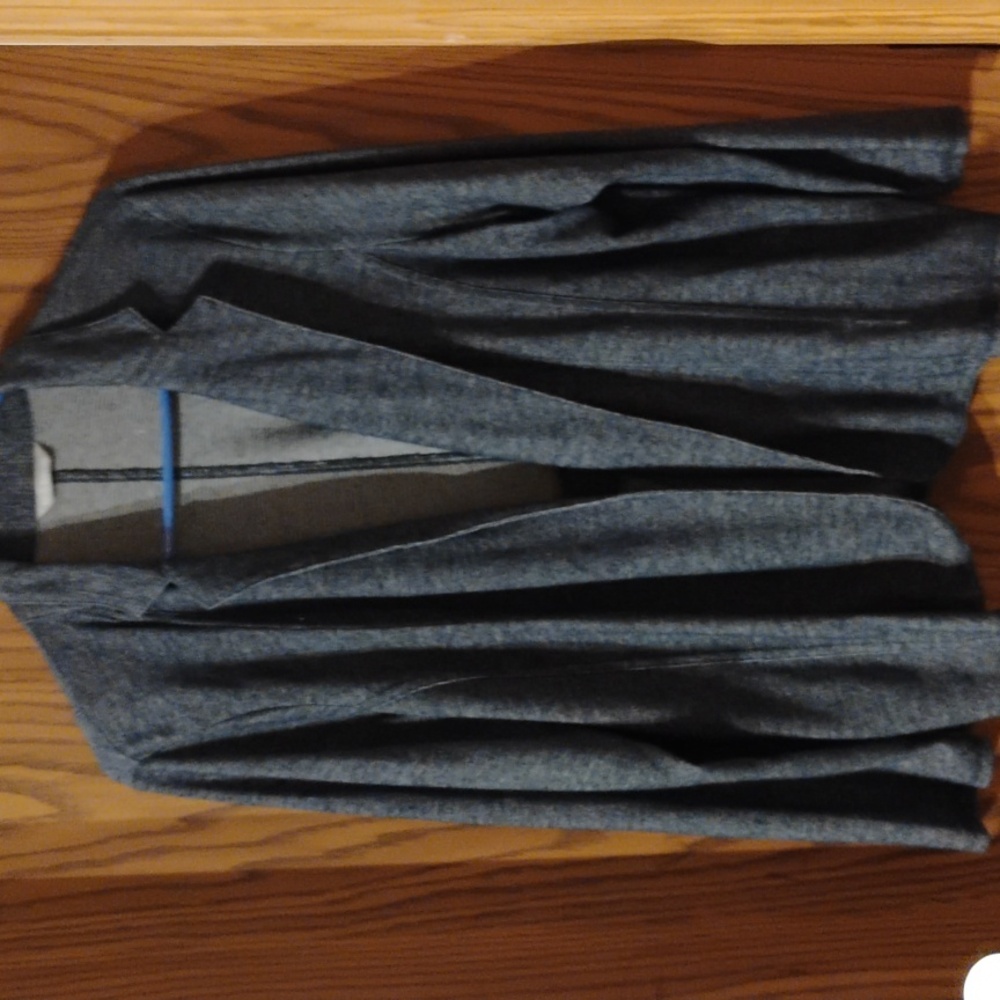 M & S (UK) blue open front cardigan